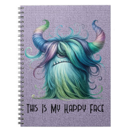 Hans - One-mit Augen Monster - Custom Spiral Noteb Notizblock