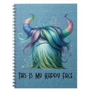 Hans - One-mit Augen Monster - Custom Spiral Noteb Notizblock