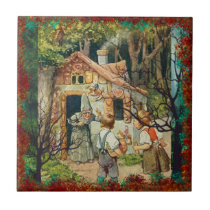 Hansel et Gretel dans la forêt Carreaux en céram