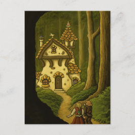 Hansel & Gretel märchenhafte Postkarte