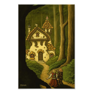 hansel u. gretel Fairytale-Fotodruck Fotodruck