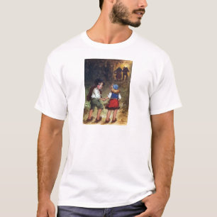 Hansel und Gretel gehen in das Holz voran T-Shirt