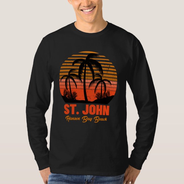 Hansen Bay Strand St John T-Shirt (Vorderseite)