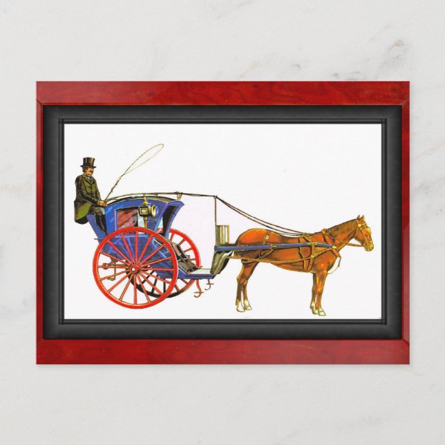 Hansom Cab, London Postkarte (Vorderseite)