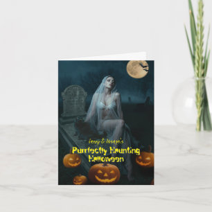 Hantage parfait Halloween plié Invitation