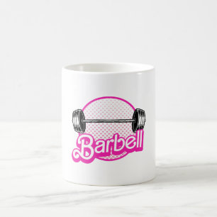 Hantel - rosa kaffeetasse