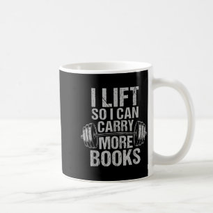 Hanteln, um mehr Bücher zu tragen, lustiger Leser Kaffeetasse