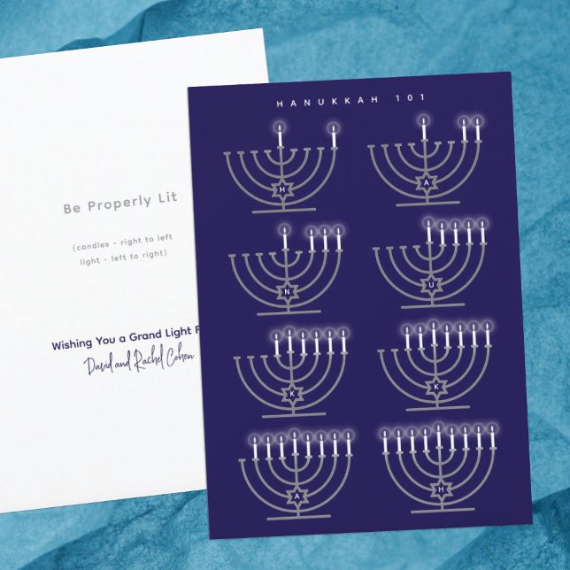 Hanukka 101 feiertagskarte (Von Creator hochgeladen)