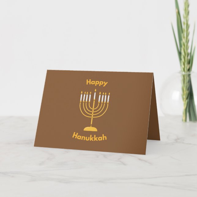 Hanukka Grußkarte Dankeskarte (Vorderseite)