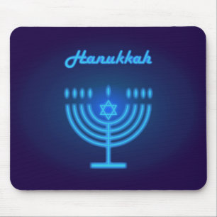 Hanukka-Menora-Lichter Festivaldekoration Mousepad