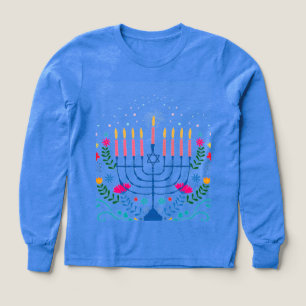 Hanukka-Menora-T-Shirt