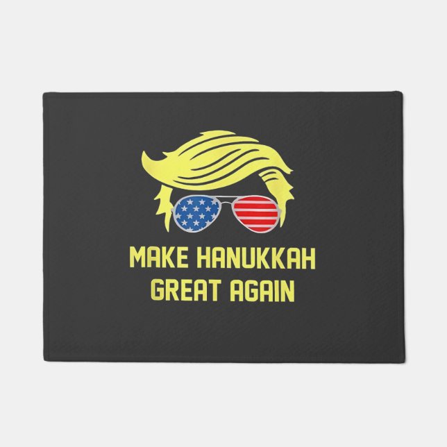Hanukka wieder groß machen Trump jüdisch Fußmatte (Vorderseite)
