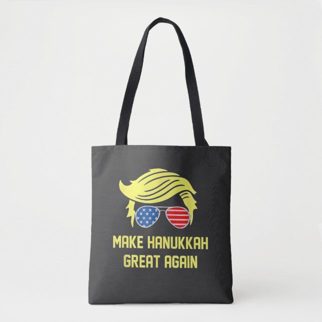 Hanukka wieder groß machen Trump jüdisch Tasche (Vorderseite)