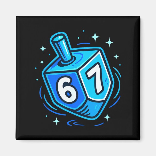 Hanukkah 67 Meme Chanukah Jewish Men Women Kids  Magnet (Vorne)