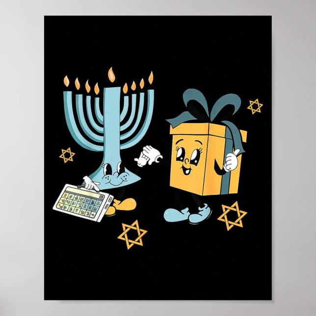 Hanukkah Aac Speech Therast Slp Communication Acce Poster (Vorne)