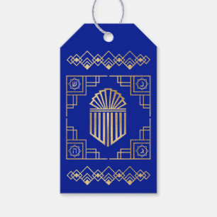 Hanukkah Art Deco Dreidel Design Geschenkanhänger