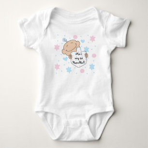 Hanukkah Baby Girl's Jersey Body Anzug Baby Strampler