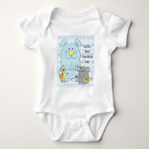 Hanukkah Baby Jersey Body Anzug/Cat+Mouse+Bird Strampler