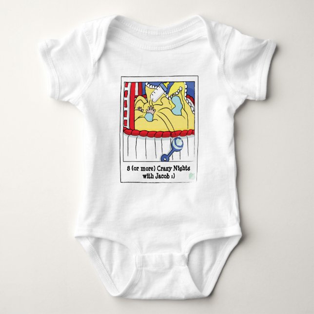 Hanukkah Baby Jersey Body Anzug Strampler (Vorderseite)