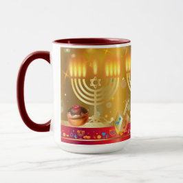 Hanukkah Beautiful Judenurlaub Gold Tasse