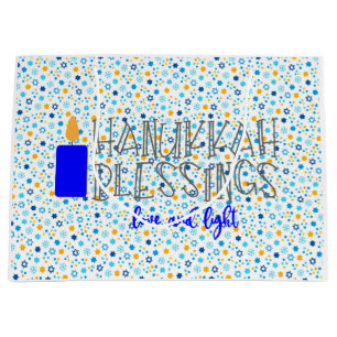 Hanukkah Blessings Große Geschenktüte