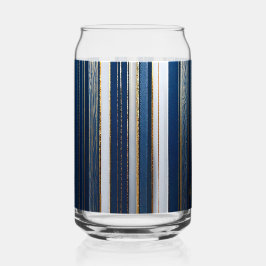Hanukkah Blues Stripes Blue White Dosenglas