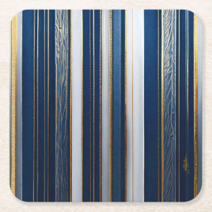 Hanukkah Blues Stripes Blue White Rechteckiger Pappuntersetzer