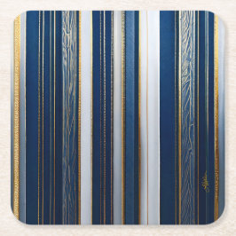 Hanukkah Blues Stripes Blue White Rechteckiger Pappuntersetzer