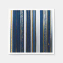 Hanukkah Blues Stripes Blue White
