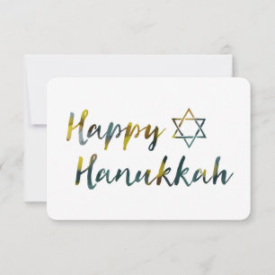Hanukkah Bokeh Einladung