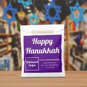 Hanukkah Business Lila Background Paper Bag Geschenktütchen