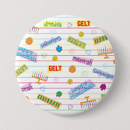 Hanukkah Button, Chanukah-Party Button