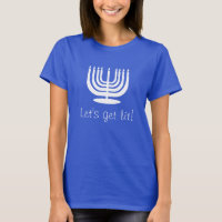 Hanukkah Candelabra Candle Lasst uns Lit holen