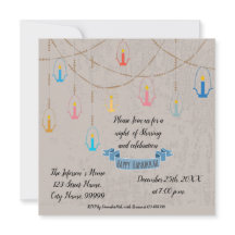Hanukkah Candles Einladung