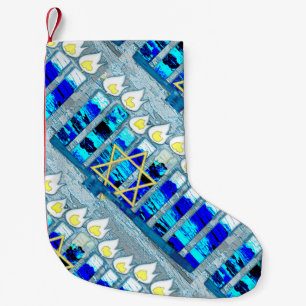 Hanukkah Candles mit Gold Star von David Kleiner Weihnachtsstrumpf
