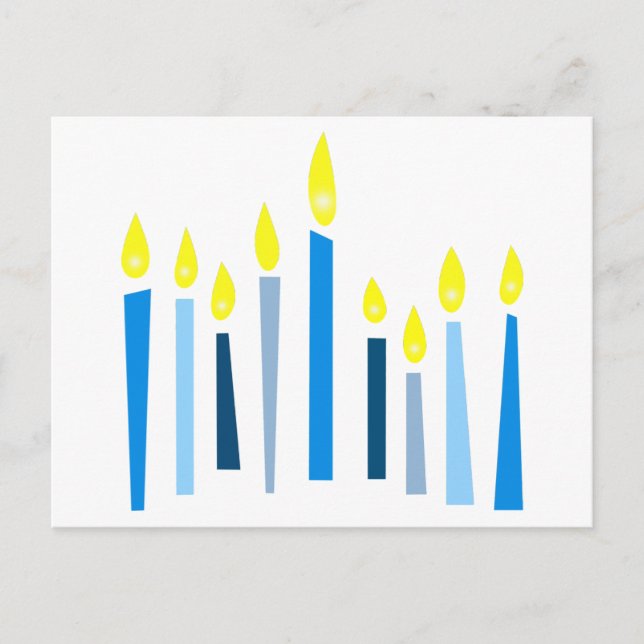 Hanukkah Candles Postkarte (Vorderseite)