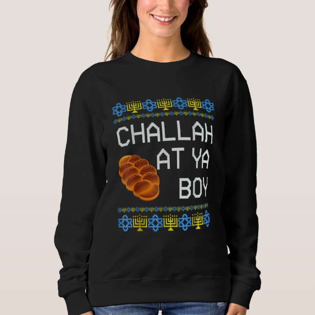 Hanukkah Challah At Ya Boy Matching Sweatshirt (Vorderseite)