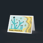 Hanukkah/Chanukah Grußkarte/Umschlag Blau/Gold Feiertagskarte<br><div class="desc">Hanukkah/Chanukah Grußkarte mit weißem Umschlag Blau/Gold. Entworfen mit Menorahs, dreidels und Sternen von Davids im Hintergrund von Golden und Blues. Persönlich gestalten, indem Sie "Happy Chanukah" löschen und Ihren bevorzugten Schriftart Stil, Farbe, Größe und Wortlaut wählen. Benutzen Sie die leere Seite, um Ihre besten Wünsche für eine wunderbare Hanukkah zum...</div>