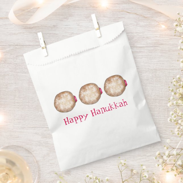 Hanukkah Chanukah Juwish Holidays Jelly Doughnut Geschenktütchen (Ausgeschnitten)