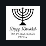 Hanukkah Chanukah Menorah Name Permastempel<br><div class="desc">Hanukkah Chanukah Menorah Familienname Rücksendeadresse =========</div>