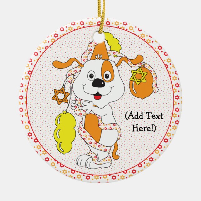 Hanukkah Circle Ornament (Vorne)