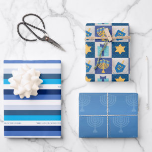 Hanukkah Collection Geschenkpapier Set