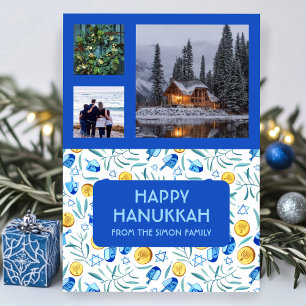 HANUKKAH CUSTOM 3 FOTOS Driedel Gelt Holiday