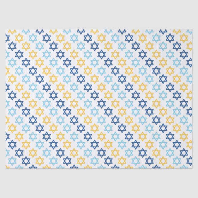 Hanukkah Diagonal Star von David Seidenpapier (Vorderseite)