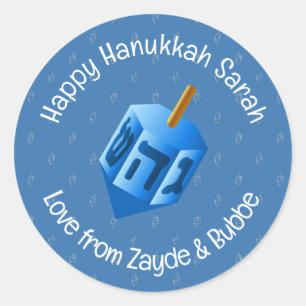 Hanukkah Dreidel Design Sticker