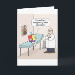 Hanukkah Dreidel Doctor Funny Greeting Card Feiertagskarte<br><div class="desc">Weihnachten Weihnachtsfeiertage lustige Comedy Witz hanukkah</div>