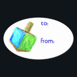 Hanukkah Dreidel Gift Tag Stickers<br><div class="desc">Diese drei Aufkleber sind der perfekte Weg,  um allen zu sagen,  dass dieses Geschenk von Ihnen ist! Set dein Geschenk in diesem Jahr auf der Hanukkah-Ausstellung auseinander.</div>