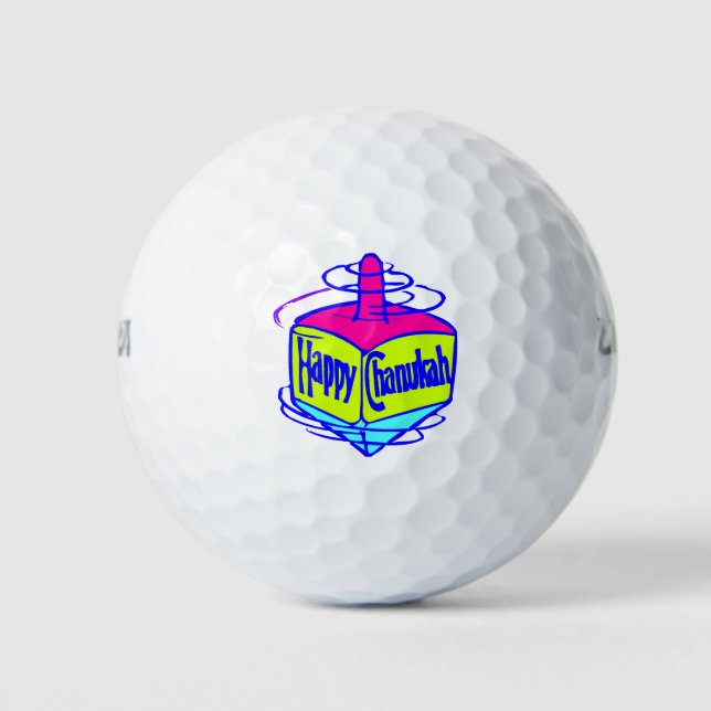 Hanukkah Dreidel Golfball (Vorderseite)
