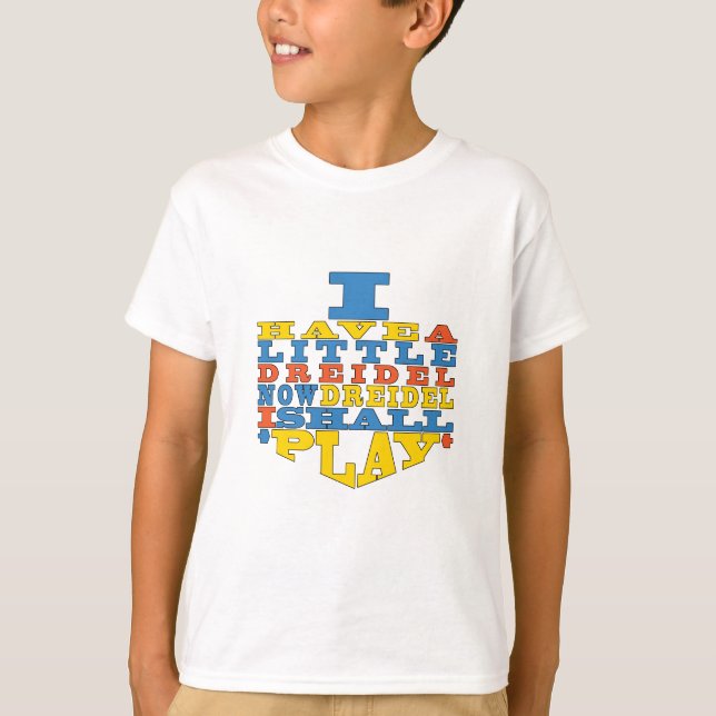 Hanukkah "Dreidel Play" Kid's T - Shirt (Vorderseite)