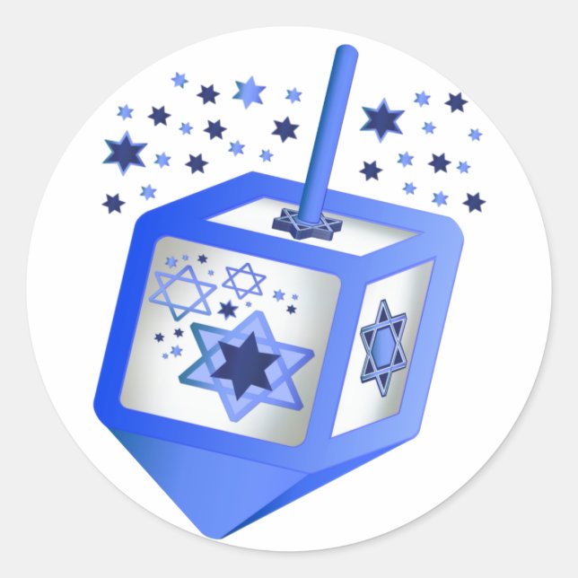 Hanukkah Dreidel Sticker (Vorderseite)
